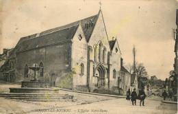 28.  NOGENT LE ROTROU .  Eglise Notre Dame . CPA Animée . - Nogent Le Rotrou