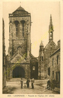 29.   LOCRONAN .  Façade De L'Eglise .  CPA Animée . - Locronan