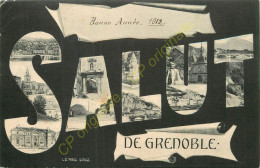 38.   SALUT De GRENOBLE .  CPA Multivues . - Grenoble