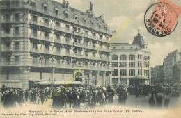 38.  GRENOBLE . Le Grand Hôtel Moderne Et La Rue Félix Poulat . CPA Animée . - Grenoble