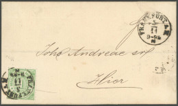 NDP 7 BRIEF, 1868, 1 Kr. Gelblichgrün, Einzelfrankatur Auf Ortsbrief FRANKFURT A.M., Pracht - Other & Unclassified