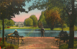 34.  MONTPELLIER . Parc De L'Esplanade . Le Lac .  CPA Animée . - Montpellier