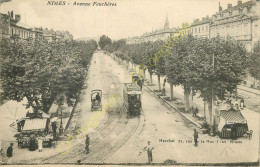 30.  NIMES .  Avenue Feuchères .  CPA Animée .  - Nîmes