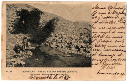 3.5.3 ISRAEL, JERUSALEM, AIN - EL - SULTAN PRES DE JERICHO, 1898(?), POSTCARD - Israel