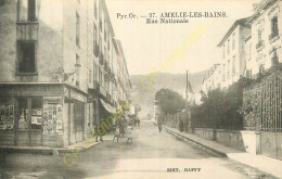 66.  AMELIE LES BAINS .  Rue Nationale . CPA Animée . - Sonstige & Ohne Zuordnung