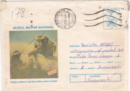 MILITARIA,BUCHAREST MILITARY MUSEUM, WW2 PILOT, PLANE, COVER STATIONERY, 1995, ROMANIA - Militaria