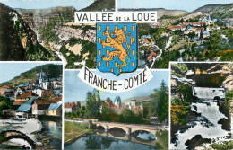 25.  VALLEE De La LOUE .  FRANCHE COMTE .  CP Multivues . - Andere & Zonder Classificatie