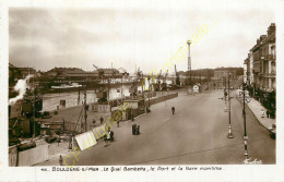 62.  BOULOGNE SUR MER .  Le Quai Gambetta , Le Port Et La Gare Maritime . - Boulogne Sur Mer