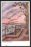 Künstler-AK Meersburg, Seestrasse Mit Möwen, Gemalt Von W. Flaig  - Meersburg