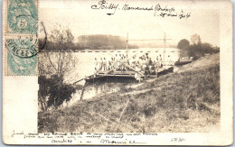 78 POISSY - CARTE PHOTO - Manœuvre De Pontage 5-28 Mai 1904  - Poissy