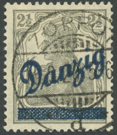 FREIE STADT DANZIG 33 O, 1920, 21/2 Pf. Kleiner Innendienst, Pracht, Gepr. Dr. Oechsner, Mi. 350.- - Used