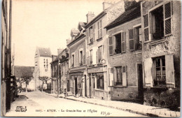 77 AVON - Vue De L'eglise Depuis La Grande Rue. - Avon