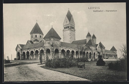 AK Leipzig, Das Krematorium Am Südfriedhof  - Leipzig