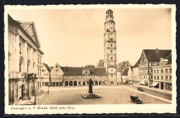 AK Lauingen A. D. Donau, Rathaus Mit Schimmelturm  - Lauingen