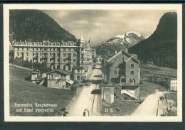 11721 PONTRESINA  -  Hauptstrasse Und Hotel Pontresina - Autres & Non Classés