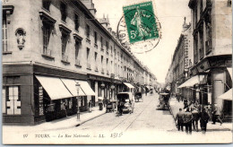 37 TOURS - Vue En Perspective De La Rue Nationale. - Tours