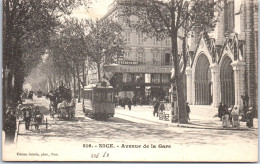 06 NICE - Un Coin De L'avenue De La Gare (tramway) - Autres & Non Classés