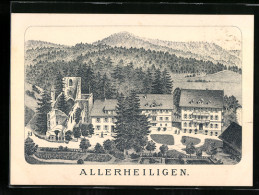 Vertreterkarte Allerheiligen, Hotel W. Mittenmaier, Blick Auf Das Hotel Und Die Ruine  - Unclassified
