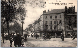 24 PERIGUEUX - Place Du Theatre Et Place Bugeaud. - Périgueux