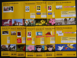 FOLIENBLÄTTER FB 1-12 **, 2008-10, 12 Folienblätter Komplett, Pracht, Mi. 272.- - Unused Stamps