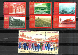 CHINE 1971  Anniversaire  Cat Yt 1817 à 1825 Série Complète N** MNH - Unused Stamps