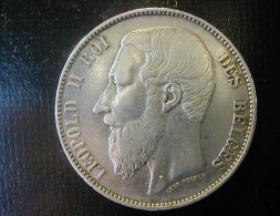 Belgique 5 Fr 1868 RRR - 5 Francs