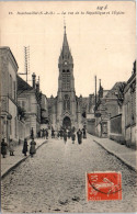 78 RAMBOUILLET - La Rue De La Republique Et L'eglise. - Rambouillet