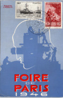 75 PARIS - Carte Souvenir Philatelie 1946 - Sonstige & Ohne Zuordnung