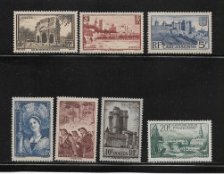 FRANCE  (  FR2 -  378 )   1938  N° YVERT ET TELLIER   N°  388/394    N** - Neufs