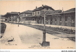 AKRP4-0339-55 - VERDUN - Campagne 1914-1917 - La Gare Coté Quai - Verdun