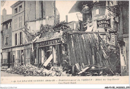 AKRP3-0249-55 - VERDUN - La Grande Guerre 1914-1917 - Bombardement De Verdun - Hotel Du Coq Hardi - Verdun