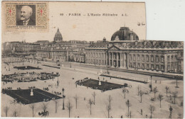 PARIS :  école Militaire , Timbre Vignette  ( Manque 1 Bout De La Carte !) - Autres & Non Classés