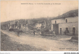 AKRP9-0855-55 - MARBOTTE - La Grande Rue Bombardée Par Les Allemands - Autres & Non Classés