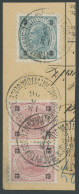 ÖSTERREICH 1867-1918 52,55  Paar BrfStk, 1890, 3 Kr. Dkl`grünblau/schwarz Und 12 Kr. Helllilakarmin/schwarz (waagerechte - Sonstige & Ohne Zuordnung