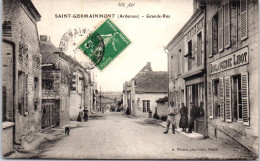 08 SAINT GERMAINMONT - La Grande Rue  - Autres & Non Classés
