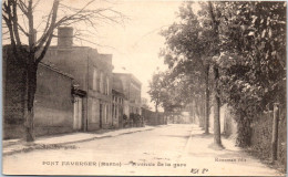 51 PONT FAVERGER - Vue De L'avenue De La Gare. - Sonstige & Ohne Zuordnung