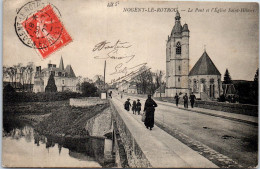 28 NOGENT LE ROTROU - Le Pont Et L'eglise Saint Hilaire. - Nogent Le Rotrou