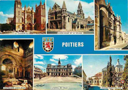 86 - Poitiers - Multivues - Automobiles - Eglise - Blasons - CPM - Voir Scans Recto-Verso - Poitiers