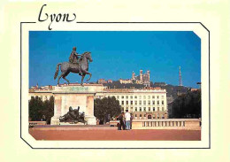 69 - Lyon - Place Bellecour - Statue équestre De Louis XIV - Basilique Notre Dame De Fourvière - Carte Neuve - CPM - Voi - Other & Unclassified