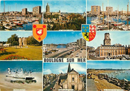 62 - Boulogne Sur Mer - Multivues - Hovercraft - Bateaux - Blasons - CPM - Carte Neuve - Voir Scans Recto-Verso - Boulogne Sur Mer