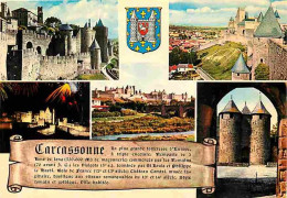 11 - Carcassonne - La Cité Médiévale - Multivues - Blasons - Carte Neuve - CPM - Voir Scans Recto-Verso - Carcassonne