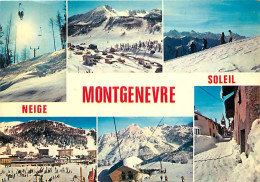 05 - Montgenèvre - Multivues - Hiver - Neige - Flamme Postale De Montgenèvre - CPM - Voir Scans Recto-Verso - Autres & Non Classés