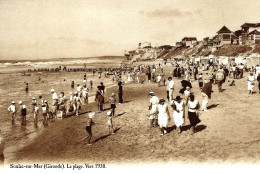 *CPA Repro - 33 -  SOULAC SUR MER - La Plage Vers 1930 - Soulac-sur-Mer