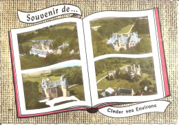 SOUVENIR De CLEDER Et Ses Environs (29) Château De Tronjoli , De Kerjean , De Kerouzeré , De Kergouarnadenc'h  CPSM GF - Cléder