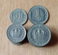 Yugoslavia Set Of 2 Coins 1 Dinar+50 Para 1938 Price For One Set - Yugoslavia