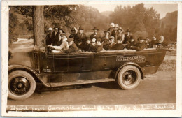 65 LOURDES - CARTE PHOTO - Depart Pour Gavarnie (autobus 1928) - Lourdes