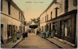 95 DOMONT - La Rue De L'eglise  - Domont