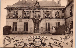 92 MEUDON - Carte Souvenir De La Signature De La Paix (1919) - Meudon