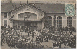 91 CORBEIL  - Inauguration Du Nouvel Hôtel De Ville (8 Juillet 1906) - L'Arrivée Du Ministre - Corbeil Essonnes