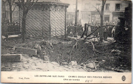 75 PARIS - Zeppelins Sur Paris, Effet D'une Bombe. - Other & Unclassified